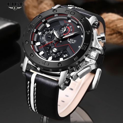 Watch Men Casual Leather Quartz Wristwatches For Men 9899