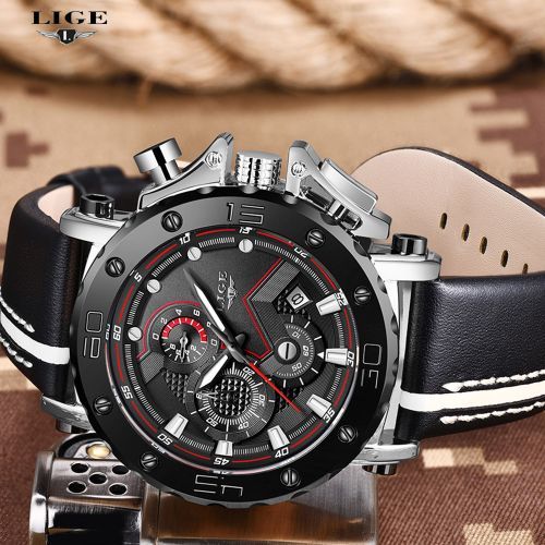 Watch Men Casual Leather Quartz Wristwatches For Men 9899