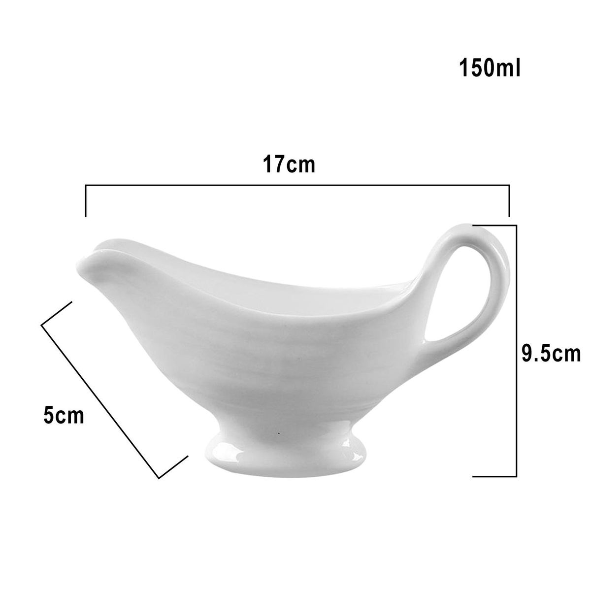 2X White Beefsteak Gravy Sauce Boat Pepper Tomato Juice Restaurant Bar