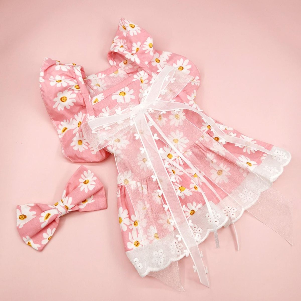 Pet Dress Cat Shirt Pet Dog Dress Summer Clothes Pink