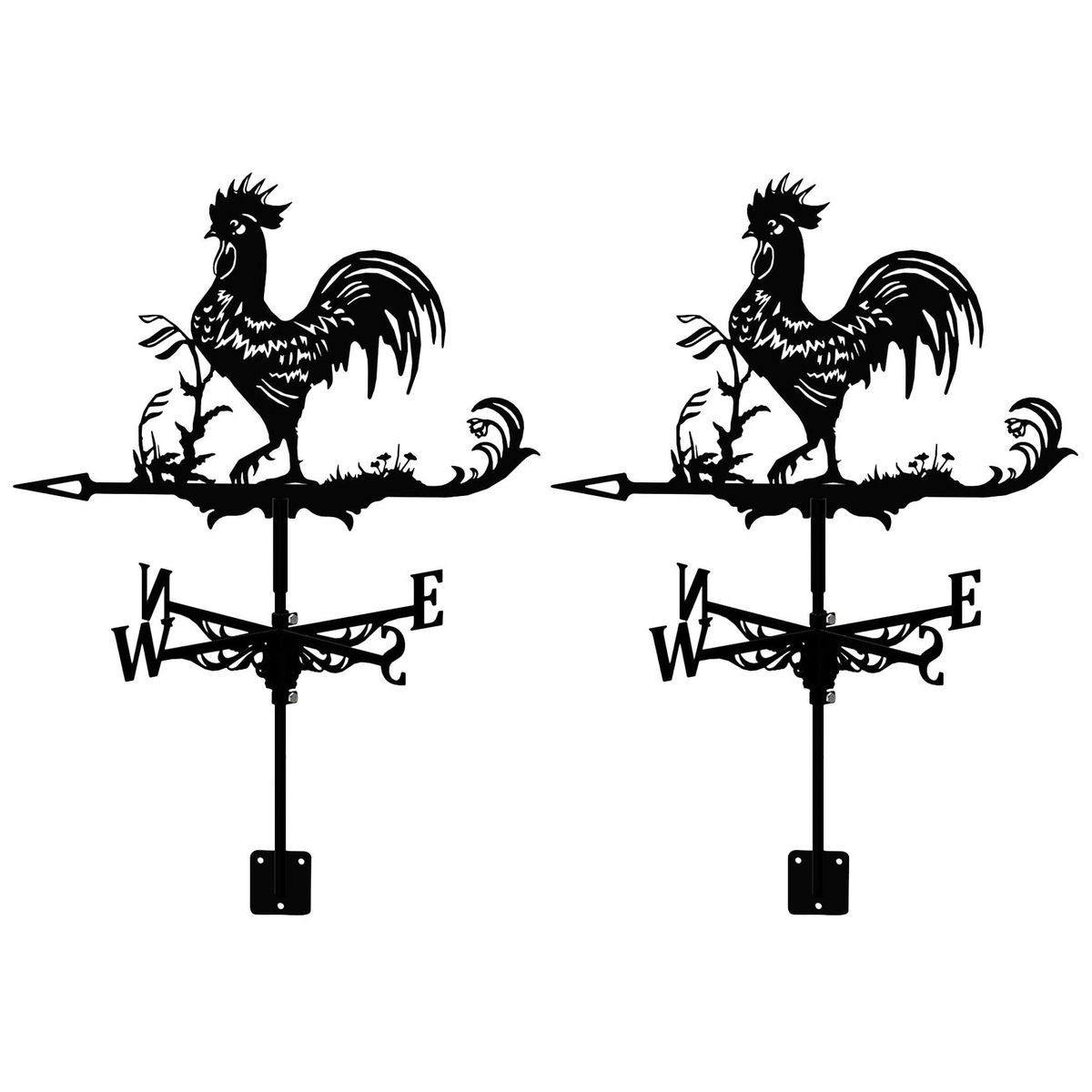 Rooster Weather Vane - Retro Cockerel Weathervane