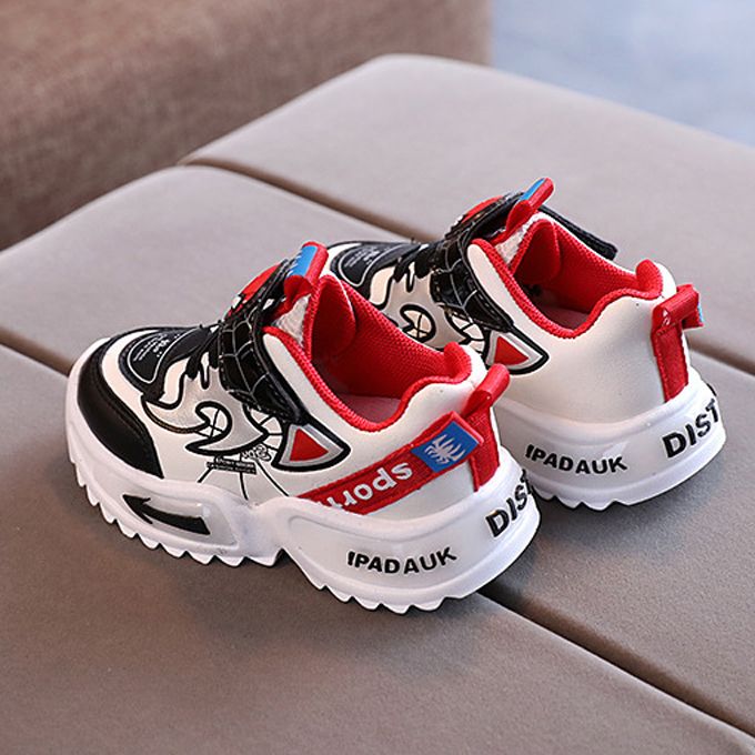 Boys Low Top Soft Sole Sneakers - White