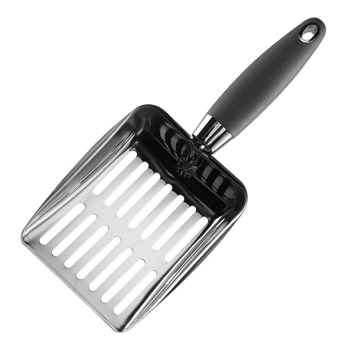 Cat Shovel Stainless Steel Cat Litter Scoop Cleaning Shovel Tool Grey