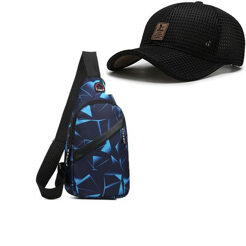 Adorable Base Ball Face Cap And Crossbody Bag For All Genders