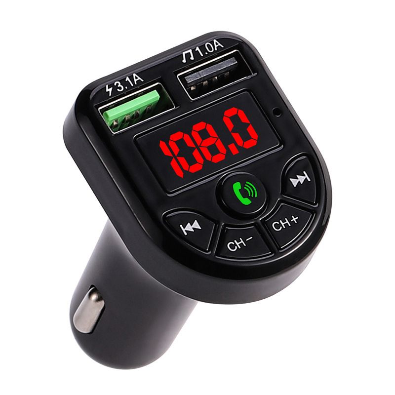 Bluetooth FM Car Transmitter With 3.1A Fast Charging Port