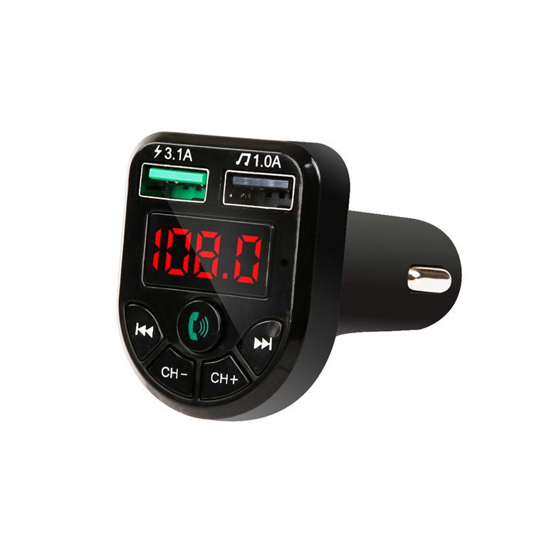Bluetooth FM Car Transmitter With 3.1A Fast Charging Port