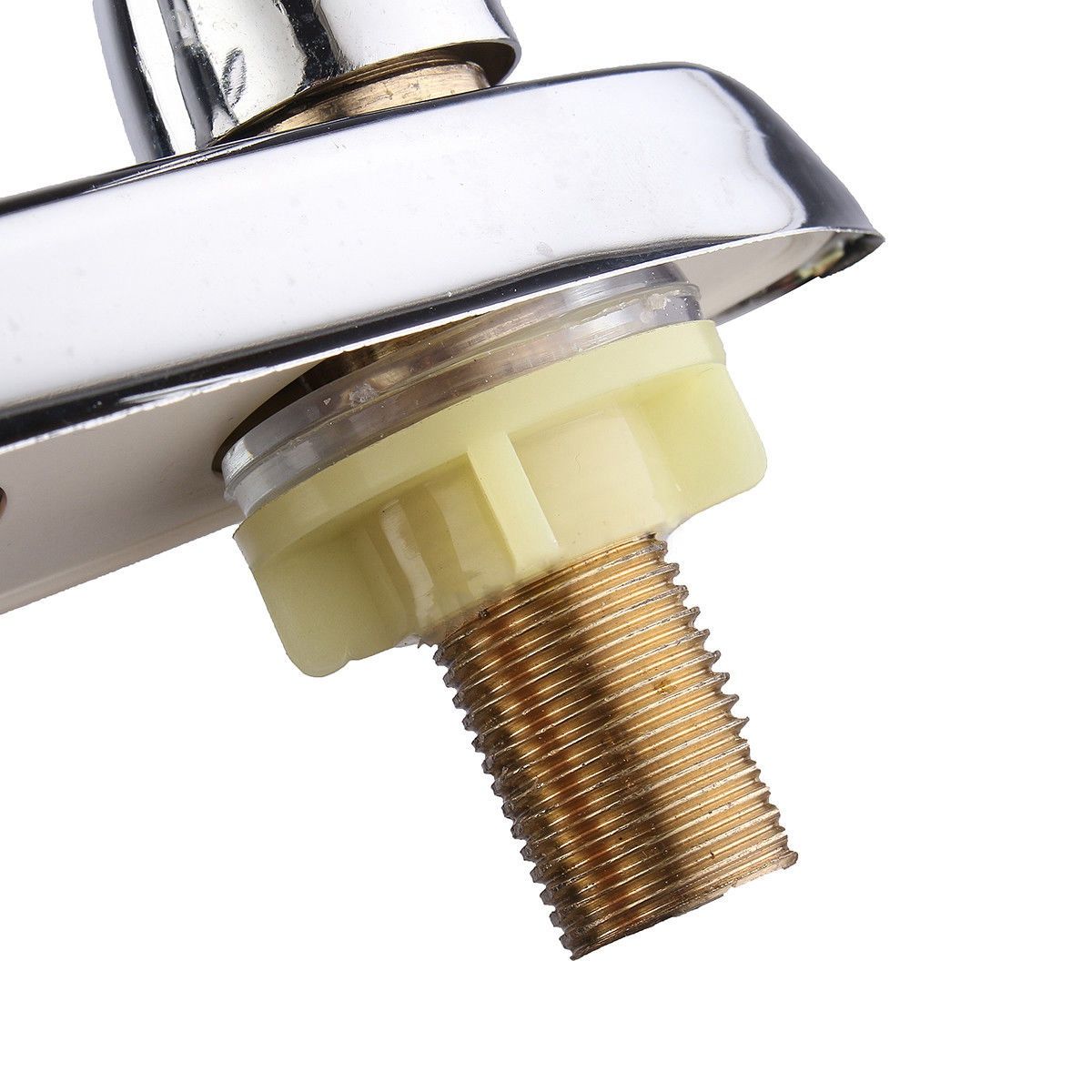 360 Degree Swivel Bathroom Kitchen Faucet Chrome Double Two Handle  Cold Sink Mixer Tap Sprayer Water Mixer Tap