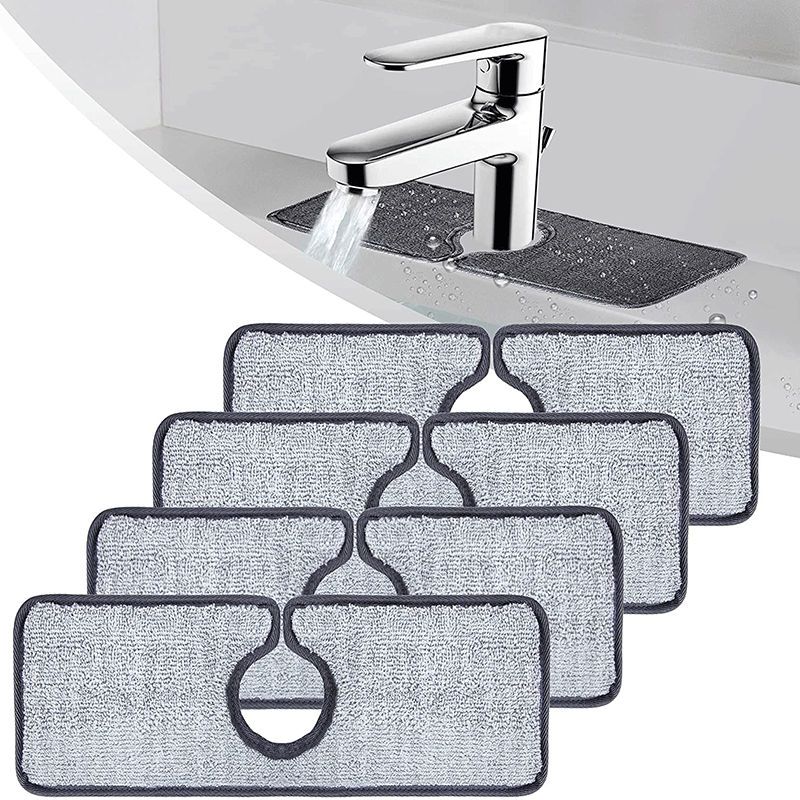 Kitchen Faucet Absorbent Mat Sink Splash Guard Microfiber