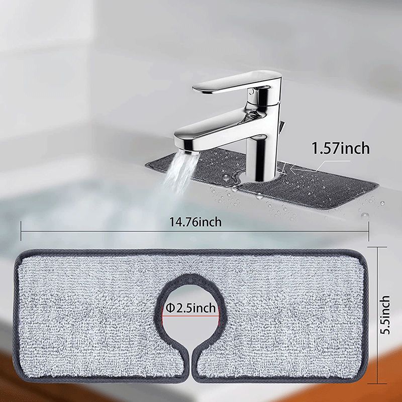 Kitchen Faucet Absorbent Mat Sink Splash Guard Microfiber