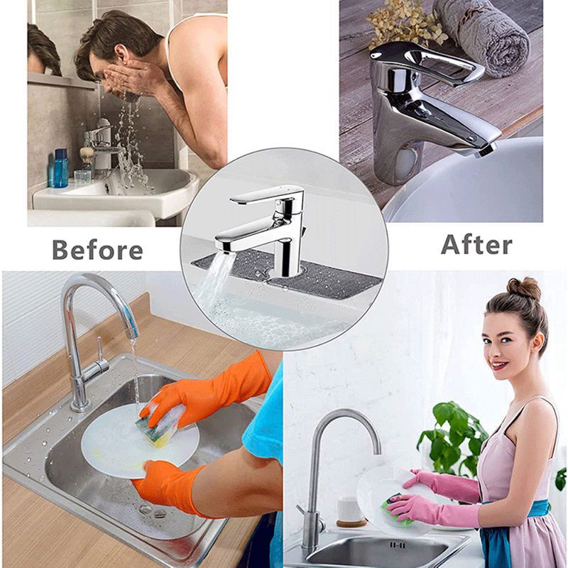 Kitchen Faucet Absorbent Mat Sink Splash Guard Microfiber