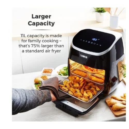 Manual Air Fryer Oven With Rotisserie - 2000W - 11L - 5521524 - 5 - In -1