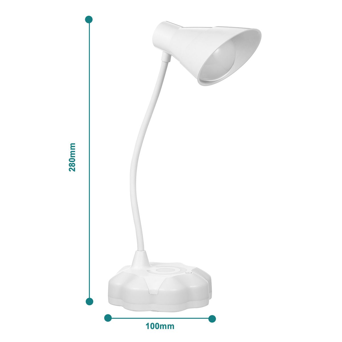2.8W Flexible Dimmable USB LED Desk Table Lamp 3 Levels