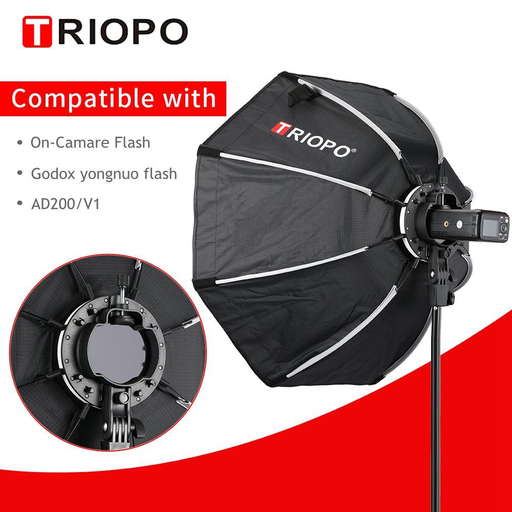 Octabox For Speedlight 120cm  With Stand