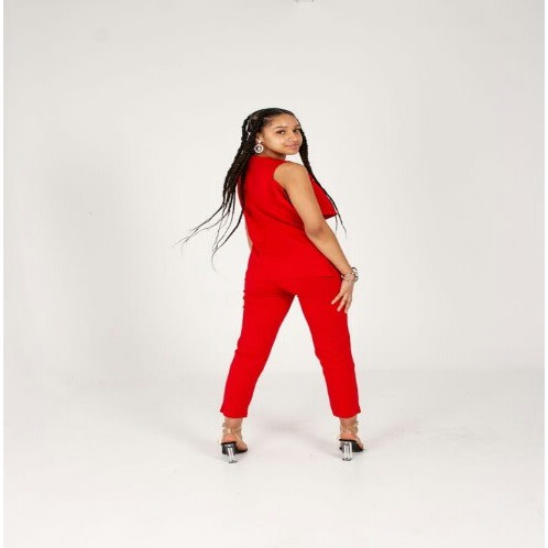 Sheila 2 Piece Trouser Set - Red