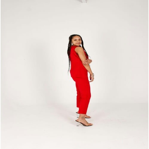 Sheila 2 Piece Trouser Set - Red
