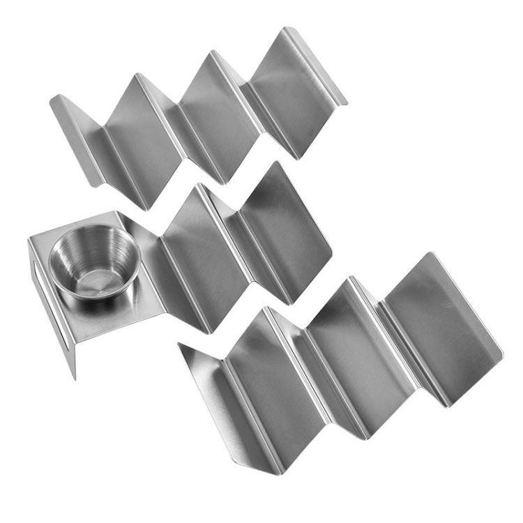 2 PCS Baking Stainless Steel Pancake Rack With Handle