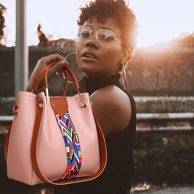 4 In 1 Bag Set Ladies Handbags Bags - Pink