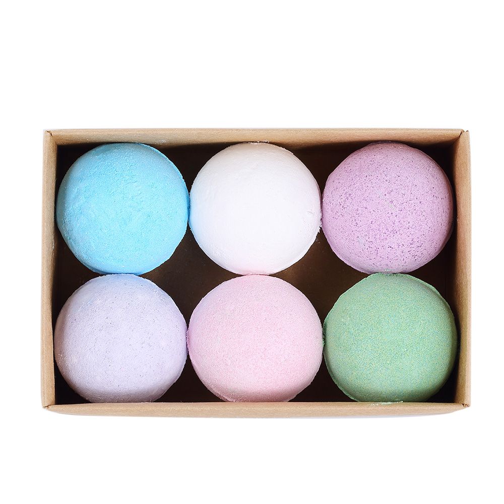 6pcs Organic Bath Salts Ball Handmade SPA Stress Relief