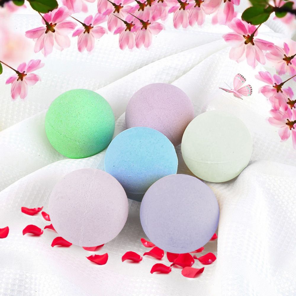 6pcs Organic Bath Salts Ball Handmade SPA Stress Relief