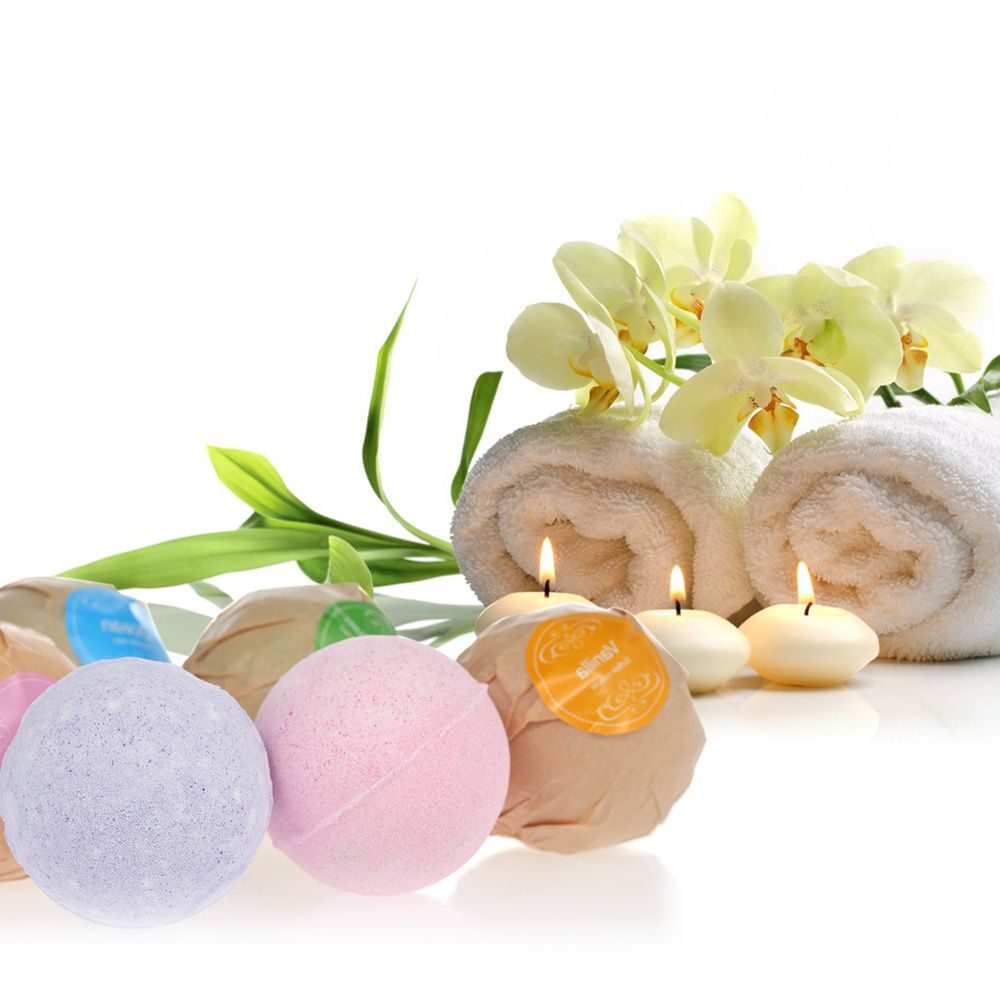 6pcs Organic Bath Salts Ball Handmade SPA Stress Relief