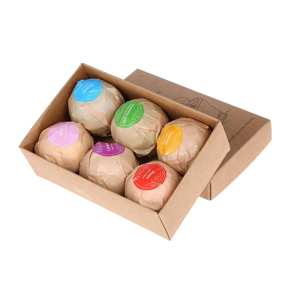 6pcs Organic Bath Salts Ball Handmade SPA Stress Relief
