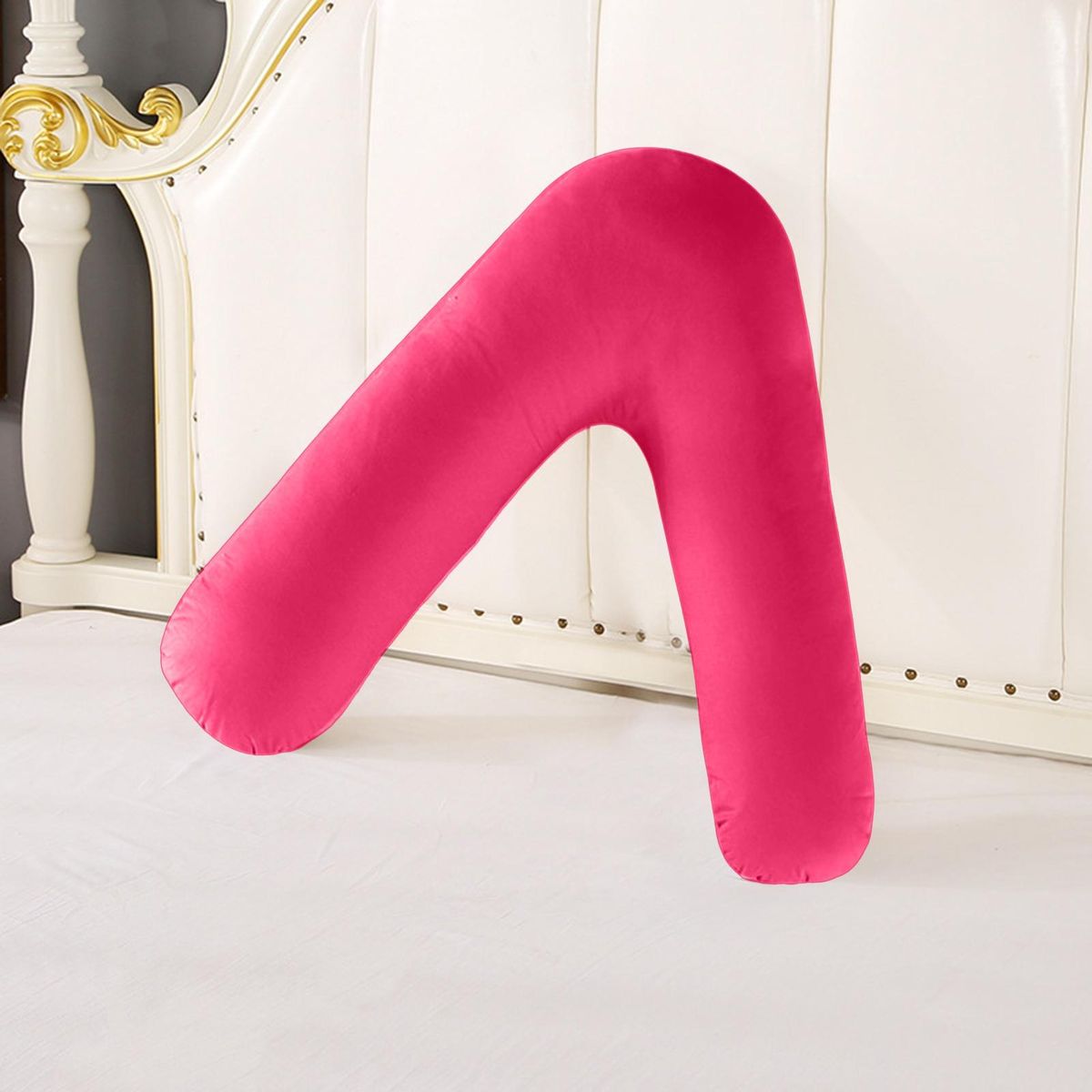 Pregnancy Pillow V-shaped Pregnancy Pillow Rose Red