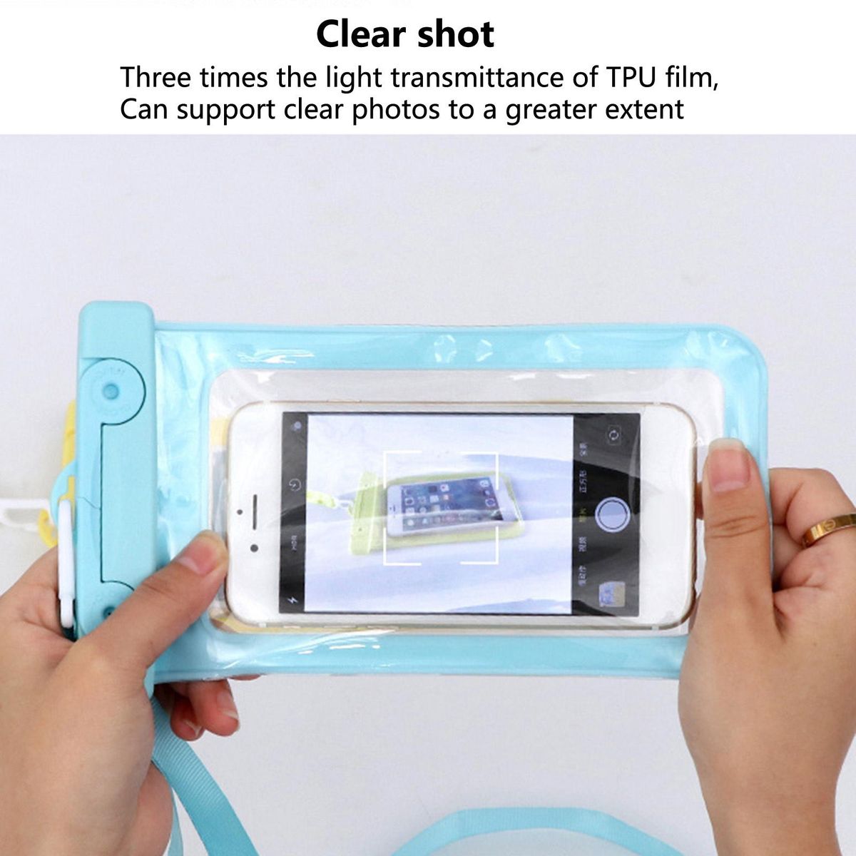 Phone Waterproof Case Water Resistant Phone Waterproof Bag Blue