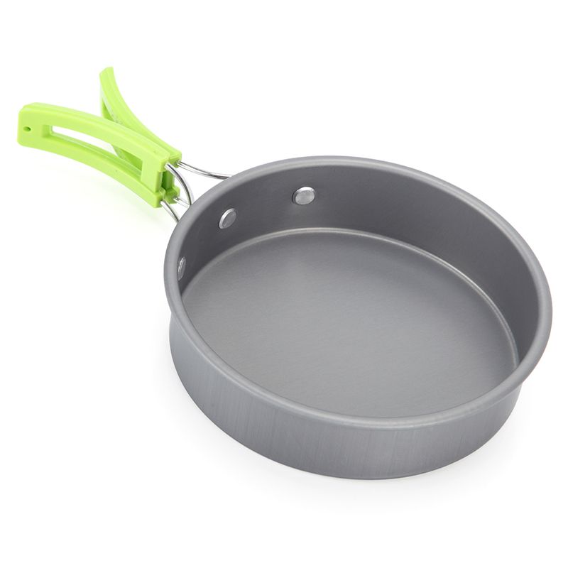 9 Pcs Set 1-2 Person Outdoor Camping Cooking Set Pan Pot