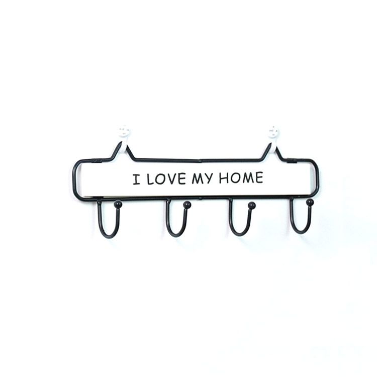 Solid Wood Wrought Iron Hook