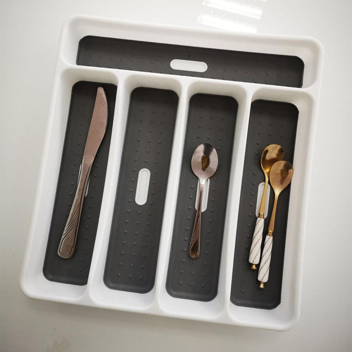 Cutlery Tray Insert Kitchen Plastic Drawer Draw Organizer For Home RV