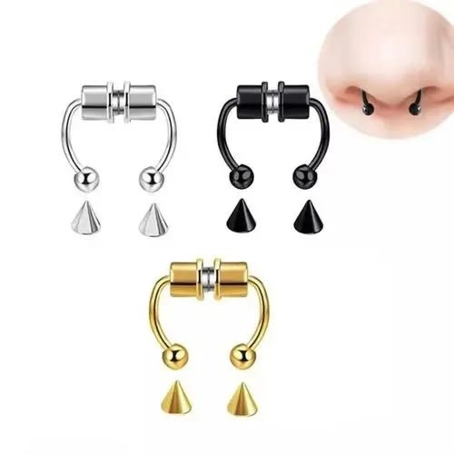 Magnetic Nose - Ear Ring - 3 In 1