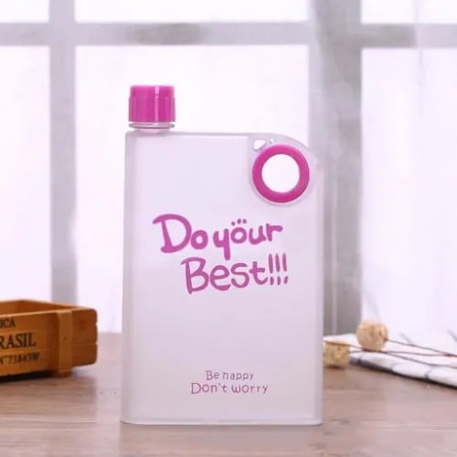 Notebook Frosted Water Bottle