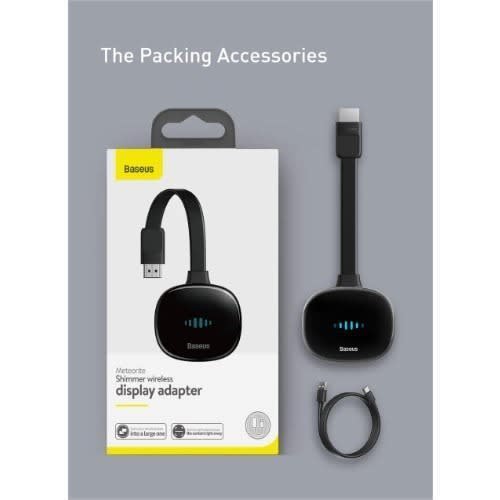 Baseus Meteorite Shimmer Wireless Display Adapter - Black