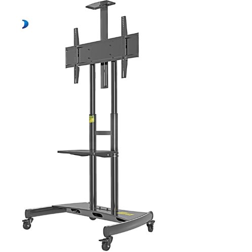 55"-80" Floor TV Display Stand With Mount + Shelf Rolling Tv Cart