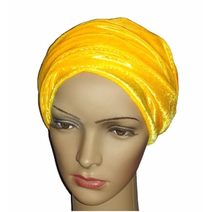 Velvet Turban - Dorchester Yellow