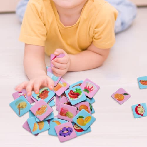 Delicious Restaurant Memory Matching Travel Board Game Toddler Learning Activity