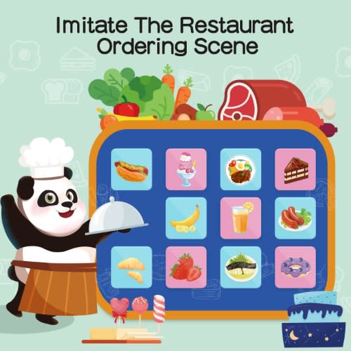 Delicious Restaurant Memory Matching Travel Board Game Toddler Learning Activity