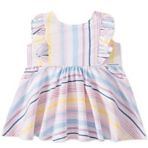 Toddler Girls Cotton Striped Dress