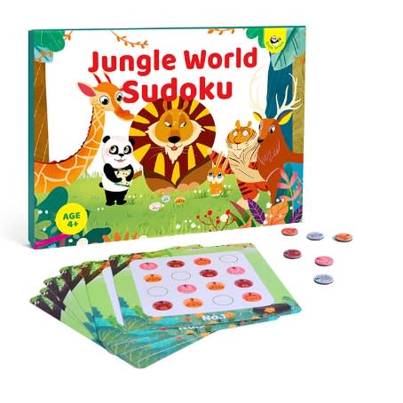 Panda Juniors Magnetic Jungle World Sudoku, Puzzle Board