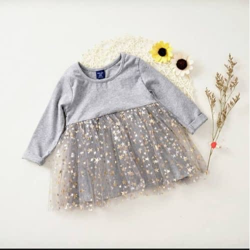 Girl Pink Dress With Mini Star