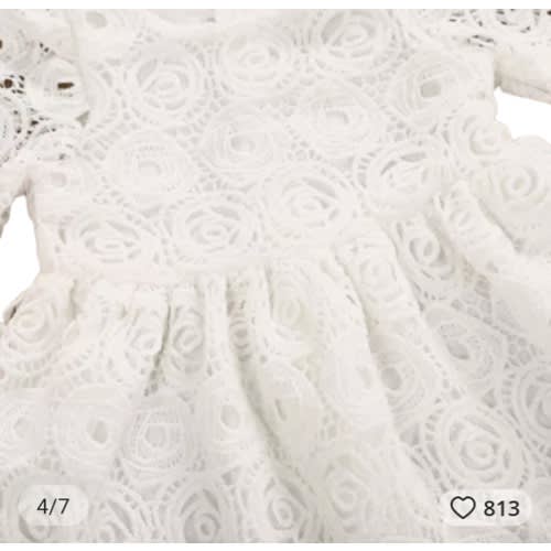 Baby Hole Lace Chiffons Dress
