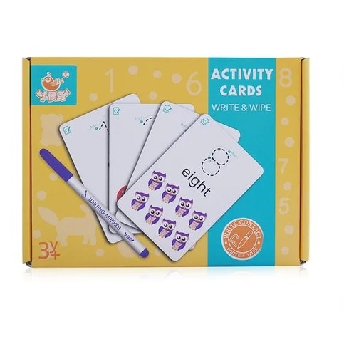 Number Wipe And Write Activity Cards