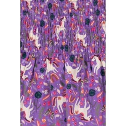 Girls Butterfly Vintage Gypsy Smocked Top - Purple