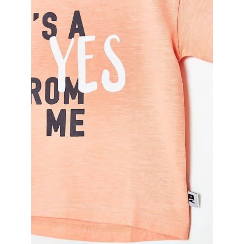 Over Sized Girl's Tee - Peach