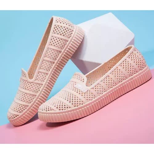 Ladies Rubber Shoe - Beige