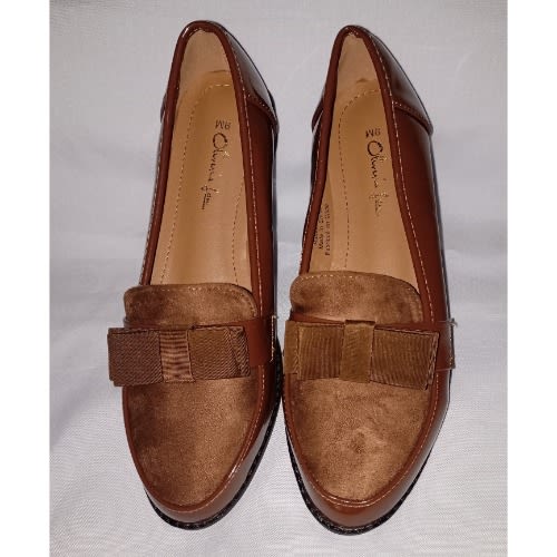 Minimalist Italian Sole Bow Decor Female Loafers