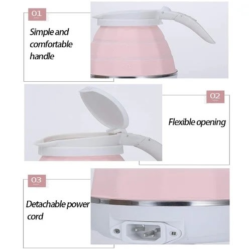 Collapsible Silicone Foldable Electric Kettle