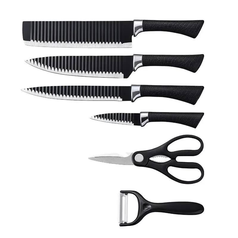 6PCS Kitchen Knife Set With Scissors And Potato Cutter