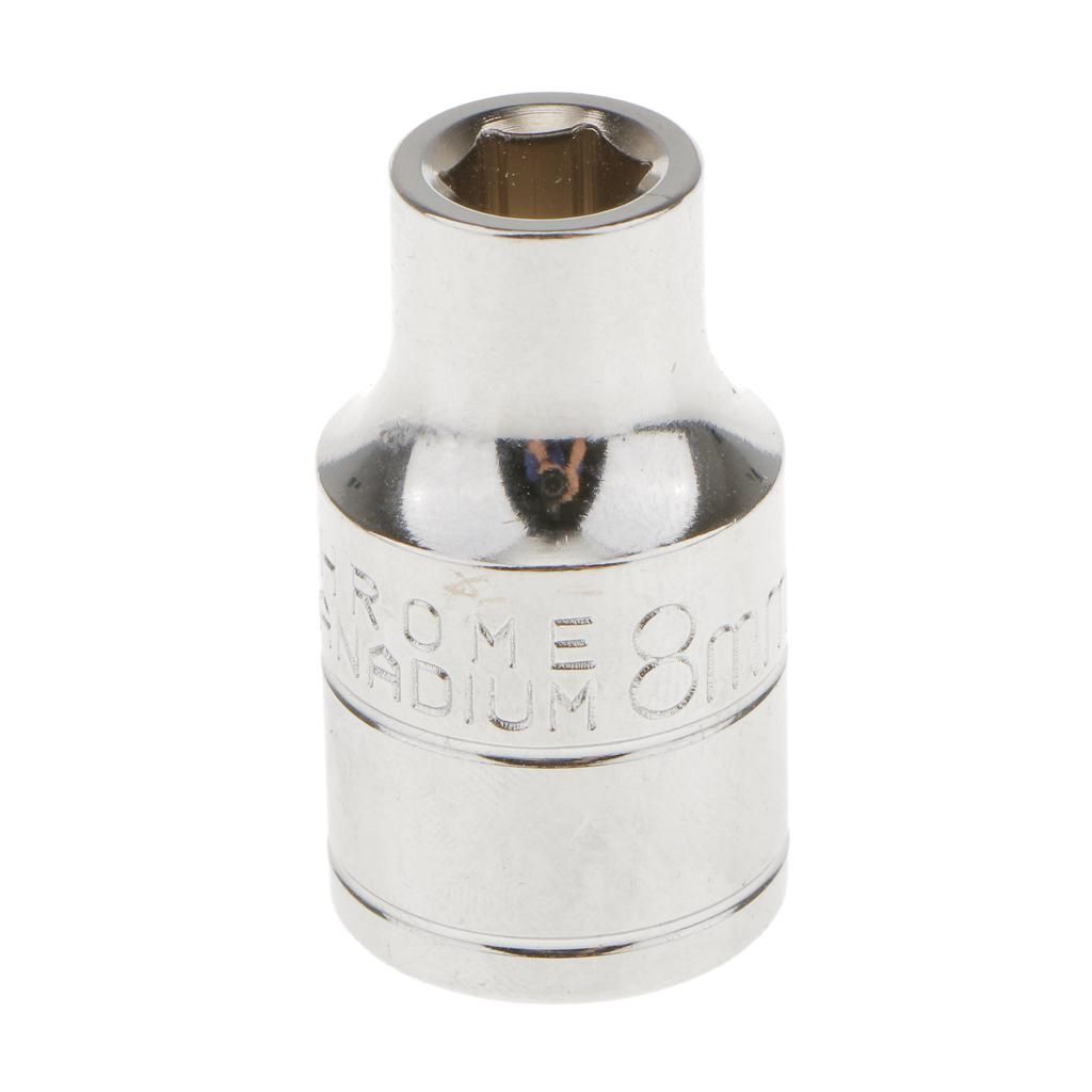 8mm Short 1/2" Drive Socket Metric Hex Hand Operated