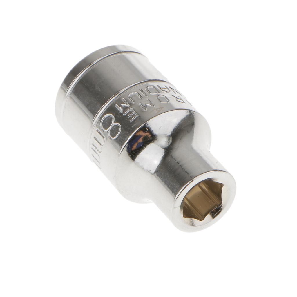 8mm Short 1/2" Drive Socket Metric Hex Hand Operated